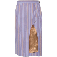 Vivienne Westwood Women's 'Side-Slit Striped' Skirt
