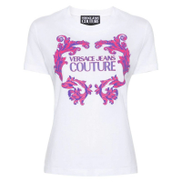 Versace Jeans Couture T-shirt 'Barocco Logo' pour Femmes