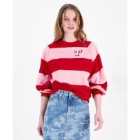 Tommy Jeans Women's 'Striped Letterman' Sweater