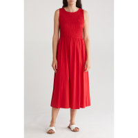 Tommy Hilfiger Women's 'Smocked' Fit & Flare Dress