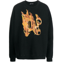 Palm Angels Sweatshirt 'Burning Monogram' pour Hommes