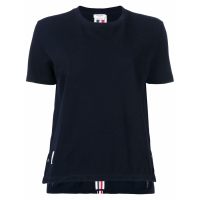 Thom Browne Women's 'Rwb Stripe Relaxed Piqué' T-Shirt