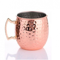 Aulica Hammered Copper Mug With Handle