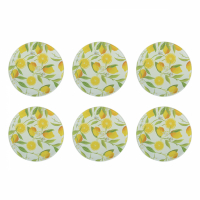 Aulica Set Of 6 Lemon Coasters