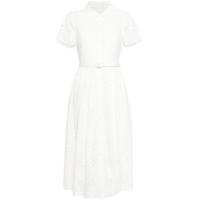 Self Portrait Women's 'Belted Broderie-Anglaise' Midi Dress