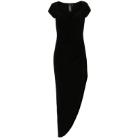Norma Kamali Women's 'Cap-Sleeves Asymmetric' Midi Dress