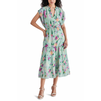Steve Madden Women's 'Leigh Floral Tiered' Midi Dress