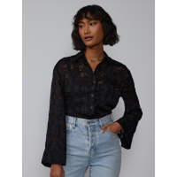 New York & Company Women's 'Bell Sleeve Floral' Shirt