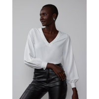 New York & Company Blouse 'Long Sleeve V Neck' pour Femmes