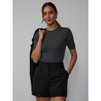 New York & Company Short 'High Rise Pleated' pour Femmes