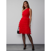 New York & Company Women's 'Shoulder Tiered' One Shoulder Dress