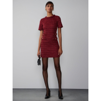 New York & Company Women's 'Short Sleeve Tweed Boucle' Mini Dress