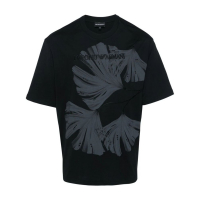 Emporio Armani T-shirt 'Embroidered-Logo' pour Hommes