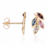By Colette Women's 'Feuilles Rosées' Earrings