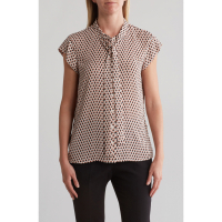 Calvin Klein Women's 'Tie Neck Button-Up' Shirt