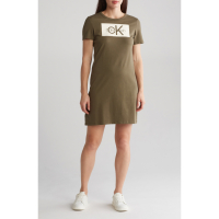 Calvin Klein 'Block Logo Stretch' T-Shirt-Kleid für Damen