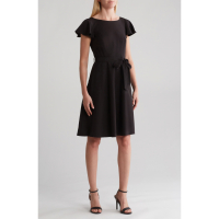 Calvin Klein Women's 'Comm Tie Waist' Mini Dress
