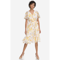 Calvin Klein Women's 'Floral' Short-Sleeved Dress