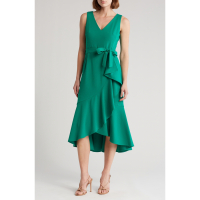 Calvin Klein 'Ruffle Trim' Midi Kleid für Damen