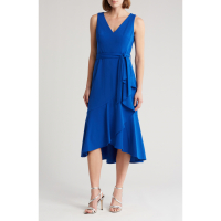 Calvin Klein 'Ruffle Trim' Midi Kleid für Damen