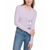 Calvin Klein Jeans 'Ribbed Button-Down' Strickjacke für Damen
