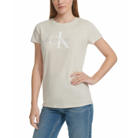 Calvin Klein Jeans T-shirt 'Foiled-Logo' pour Femmes