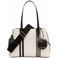 Calvin Klein Women's 'Millie Convertible with Striped Crossbody Strap and Coin Pouch' Tote Bag