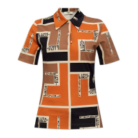 Fendi Women's 'Maxi FF Puzzle-Print' Polo Shirt