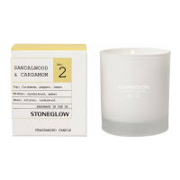 StoneGlow Bougie parfumée 'Sandalwood & Cardamon Apothicaire Moderne'