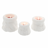 Evviva Set 3 Knitted Candles
