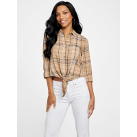Guess Women's 'Mercy Plaid' Long Sleeve Blouse