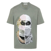 Ih Nom Uh Nit Men's 'Newspaper Mask-Print' T-Shirt