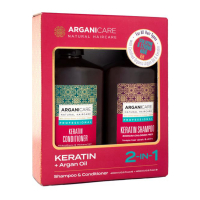 Arganicare 'Keratin' Shampoo & Conditioner - 400 ml, 2 Stücke