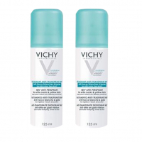 Vichy '48H Anti-Perspirant Aerosol, Anti Yellow And White Streaks, Anti' Deodorant - 125 ml, 2 Stücke