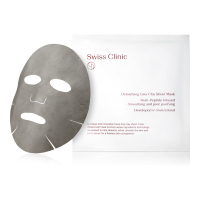 Swiss Clinic Masque visage en tissu 'Detoxifying Grey Clay'