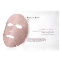 Swiss Clinic Masque visage en tissu 'Purifying Pink Clay'
