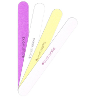 Brushworks 'Coloured Emery Boards' Nail File - 4 Pieces