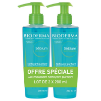 Bioderma 'Sébium' Schäumendes Gel - 200 ml, 2 Stücke
