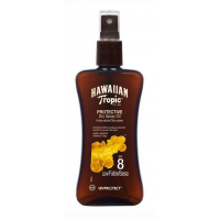 Hawaiian Tropic Huile solaire en spray 'Coconut & Papaya SPF8' - 200 ml