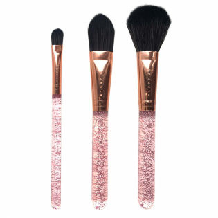 'Glitter Or' Make-up Brush Set - 3 Pieces