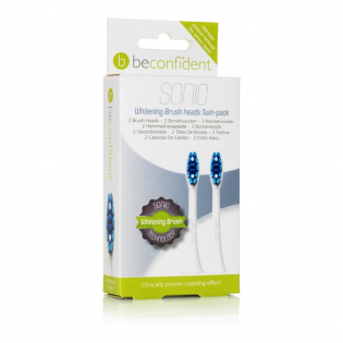 Têtes de brosse à dents blanchissantes 'Sonic' - Regular White 2 Pièces
