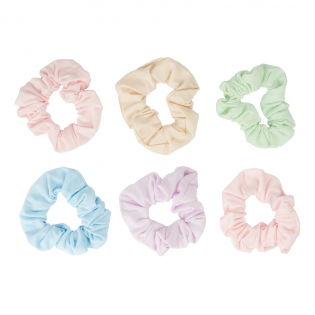 'Pastel Scrunchies' Hair Tie Set - 6 Pieces