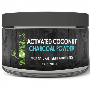 'Activated Coconut Charcoal Natural Teeth Whitening' Puder - 60 g