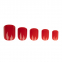 'Coloured Square' Nail Tips - Bright Red 24 Pieces