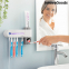 UV-Zahnbürsten-Sterilisator mit Zahnpastahalter und -spender Smiluv