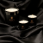 'Délice d'Orient, Safran – Ambre Noir & Black Woods' Scented Candle Set - 60 g, 3 Pieces