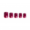 'Square' Fake Nails - Wine Red 24 Pieces
